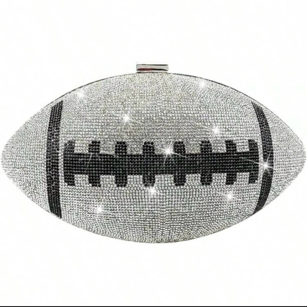 Sparkling Football Clutch